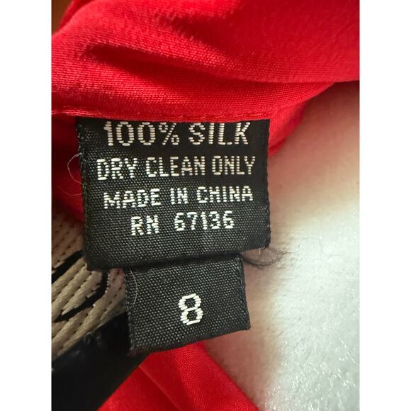 Vintage YL Studio 100% Silk Long Sleeve Blouse Size 8 - Picture 7 of 8